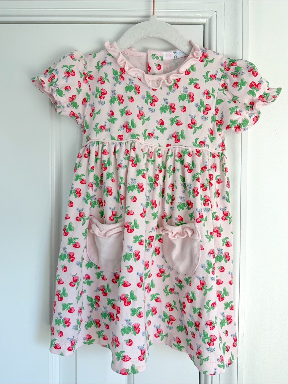 Baby Loren 2T strawberry print dress VGUC
